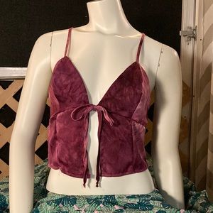 Very Sexy Tie Front Cropped Camisole Top - NWT